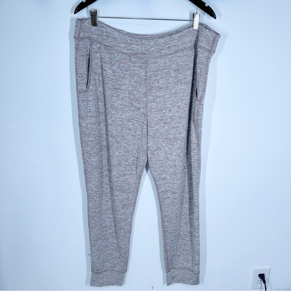 Logo by Lori Goldstein XL Space Dye Knit Pants Joggers
